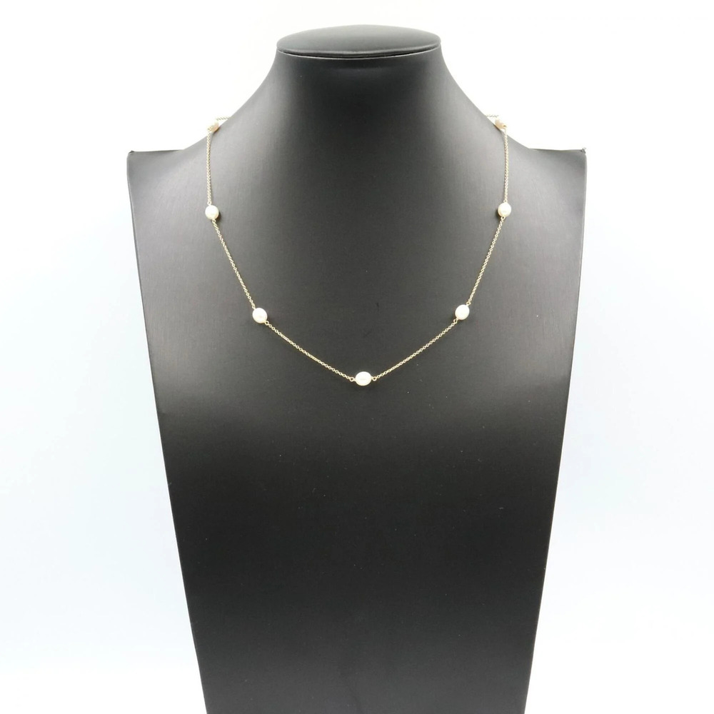 TIFFANY 18k Gold Pearl Necklace - Picture 6 of 6